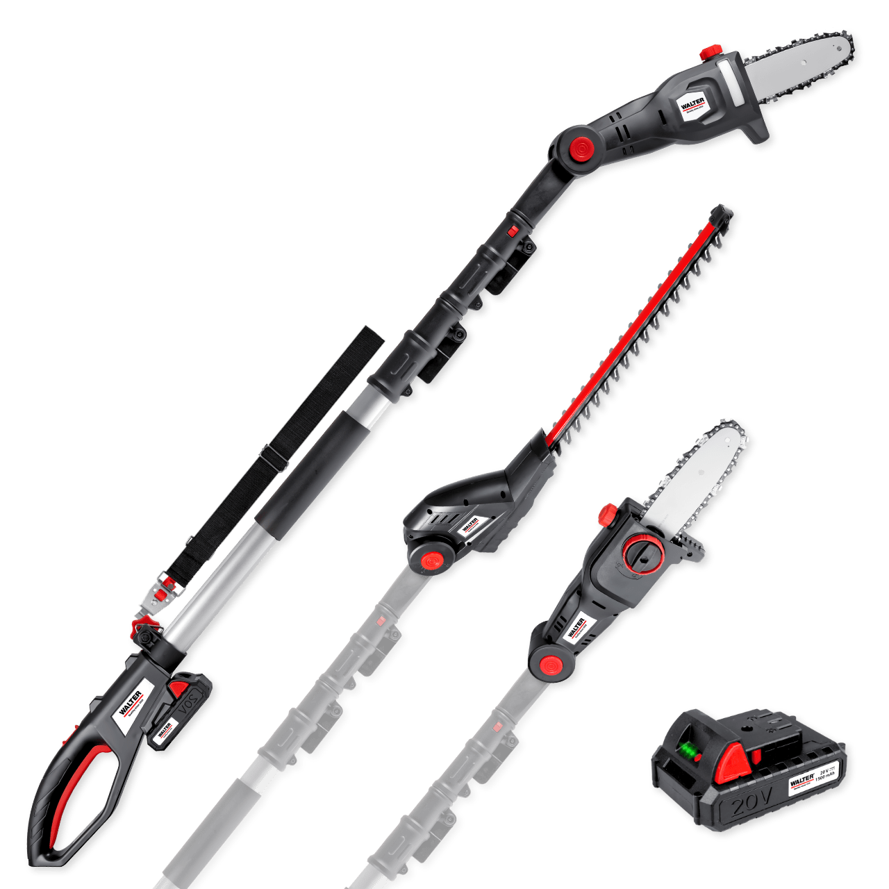 Akku-Hochentaster Heckenschere 20 V