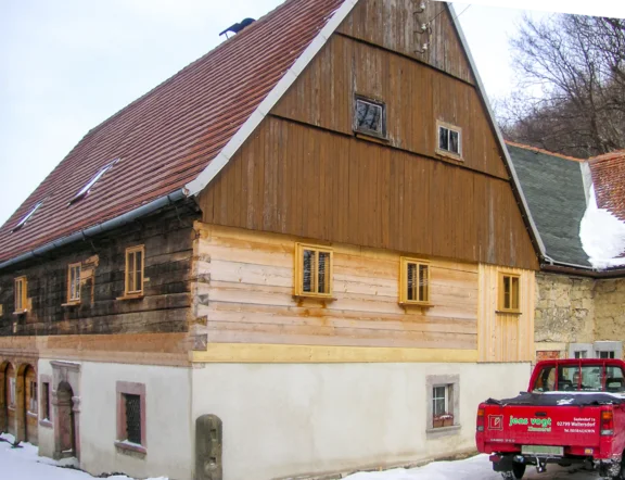 Umgebindehaus Block-Obergeschoss