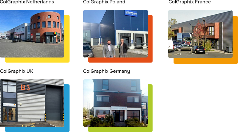 ColGraphix-Standorte in Europa