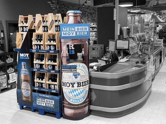 Kassenplatzierung MOY Bier