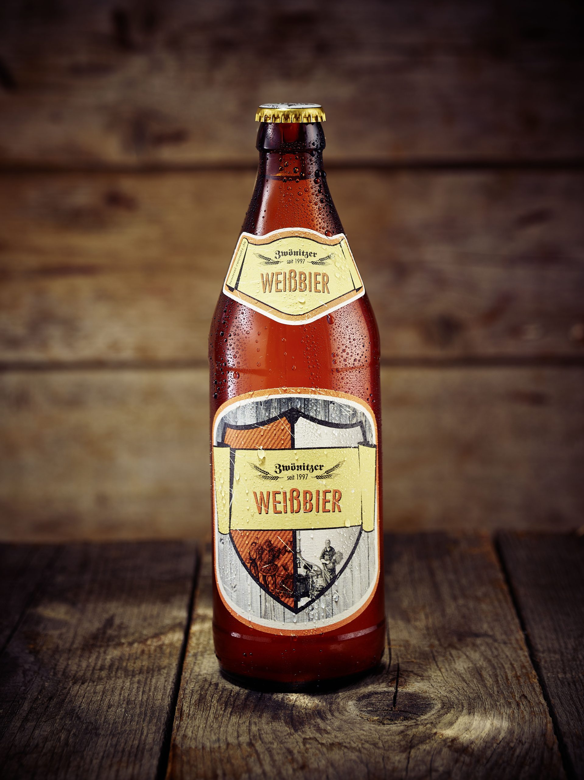 Wheat beer bottle