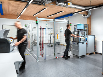 Kalibrierung im Labor des Customer Service Center