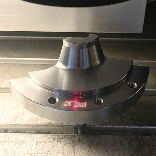 Laserbeschriftetes Frästeil