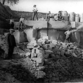 Mainsandstein aus Steinbruch Gleisenau