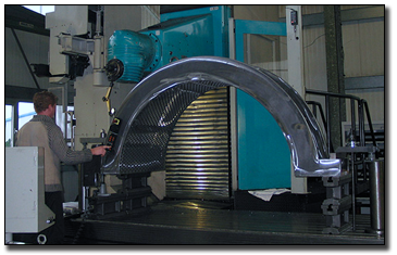 Tisch einer Perforiermaschine