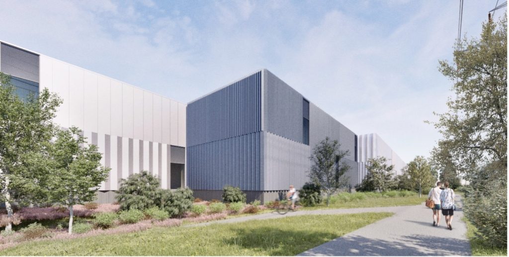 Visualisierung des neuen 7.600 m²-Hauptsitzes in Vantaa