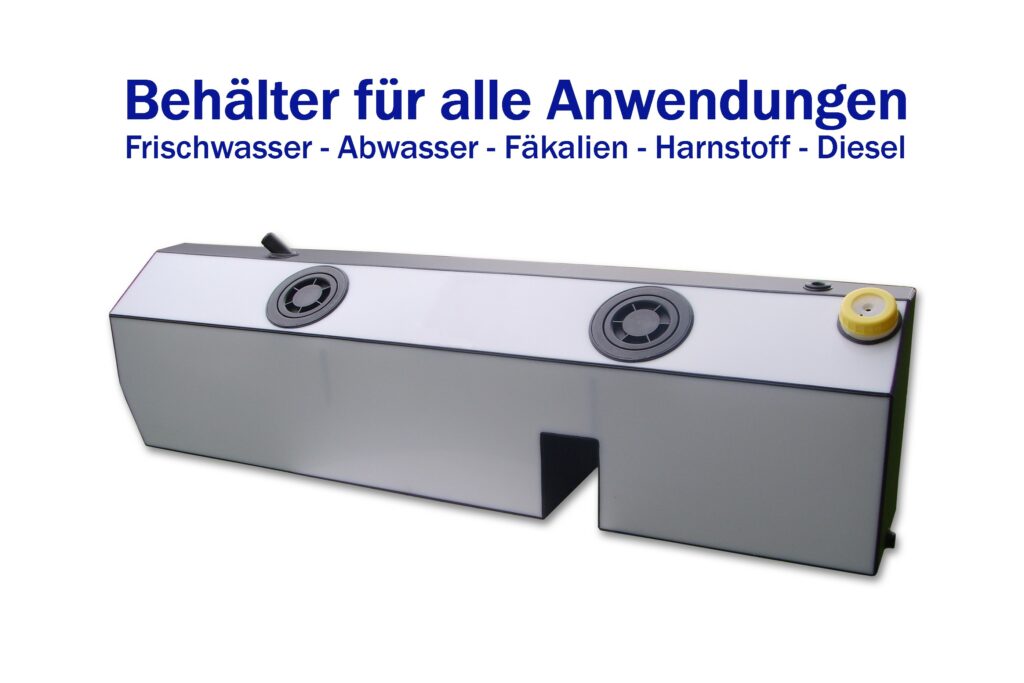Sonderangefertigte Tanks aus Kunststoff (Frischwasser, Abwasser, Fäkalien, Harnstoff, Diesel)