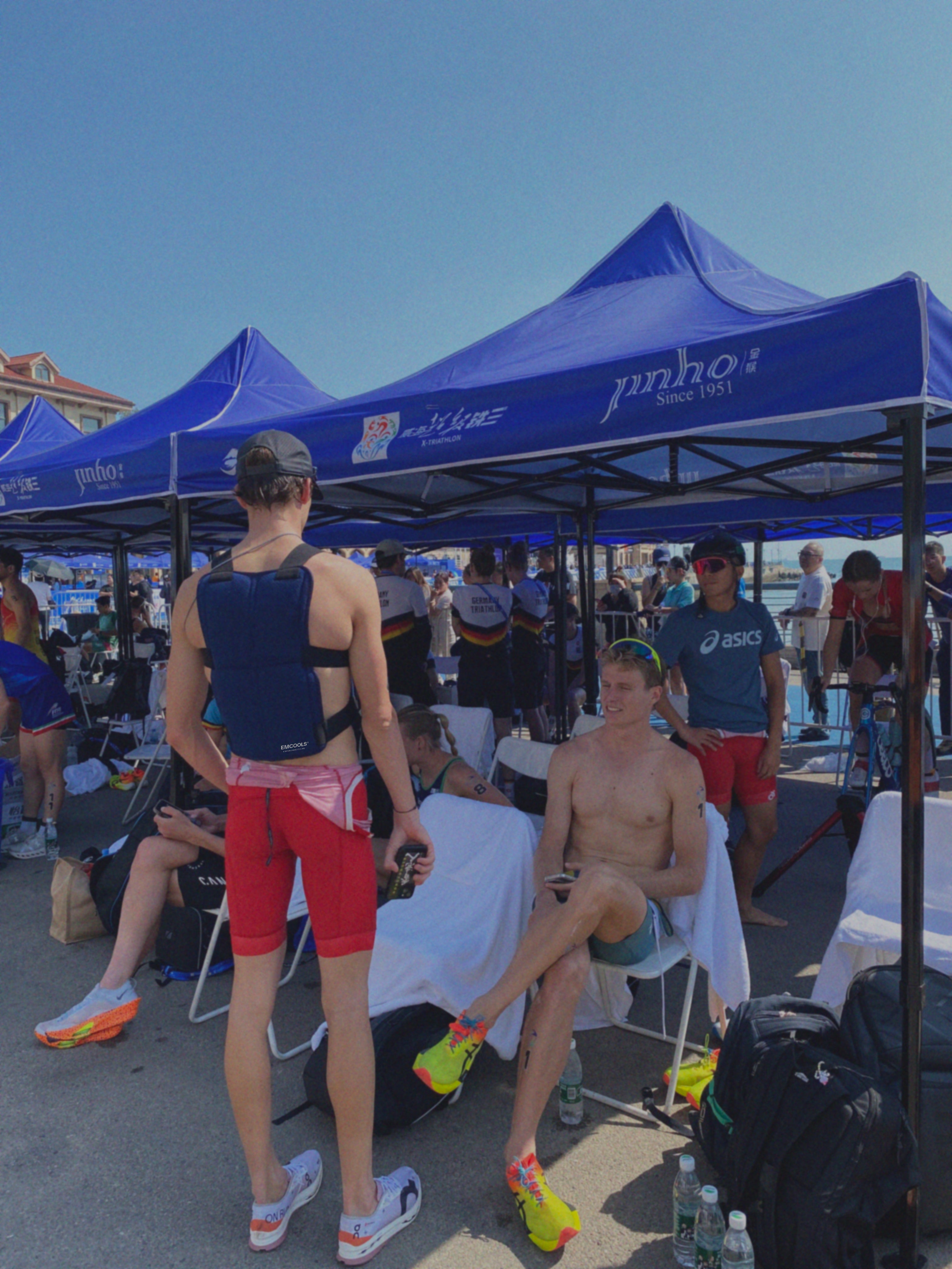 ArcticCore Vest im Triathlon-Einsatz