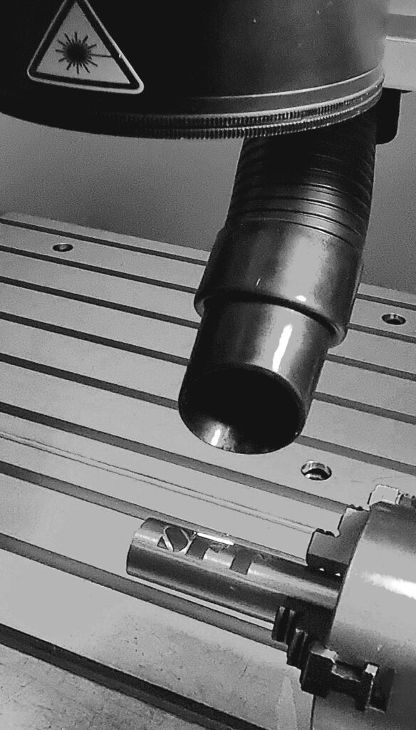 Laserbeschriftung im Haus