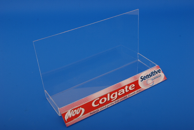 Thekenaufsteller aus Plexiglas