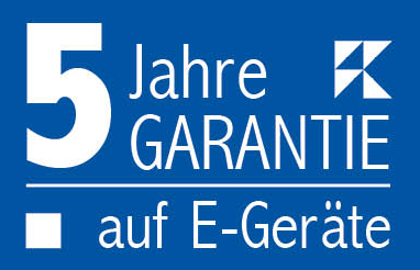 5 Jahre Garantie auf Elektrogeräte