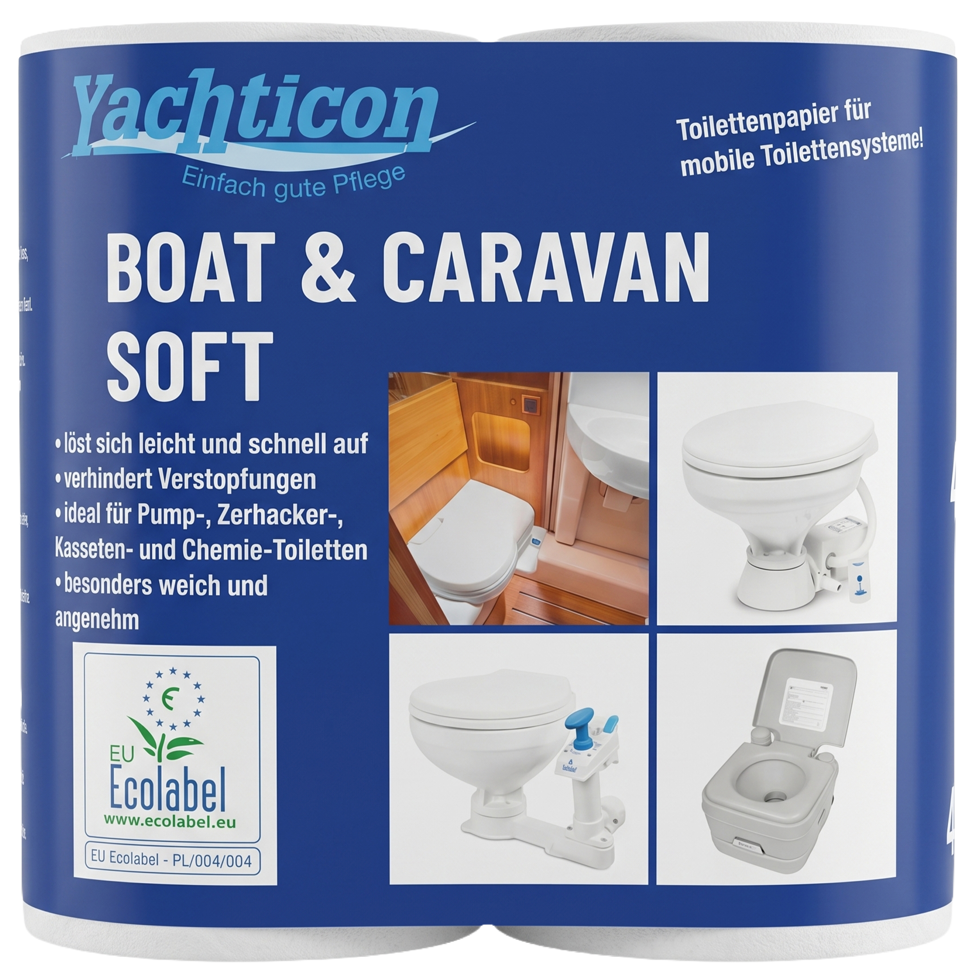Boat & Caravan Soft Toilettenpapier mit EU Ecolabel