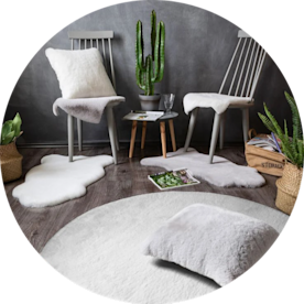 Hochflor-Teppich