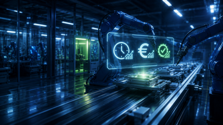 Automatisierte Fertigungslinie – Themenfeld Industrie 4.0