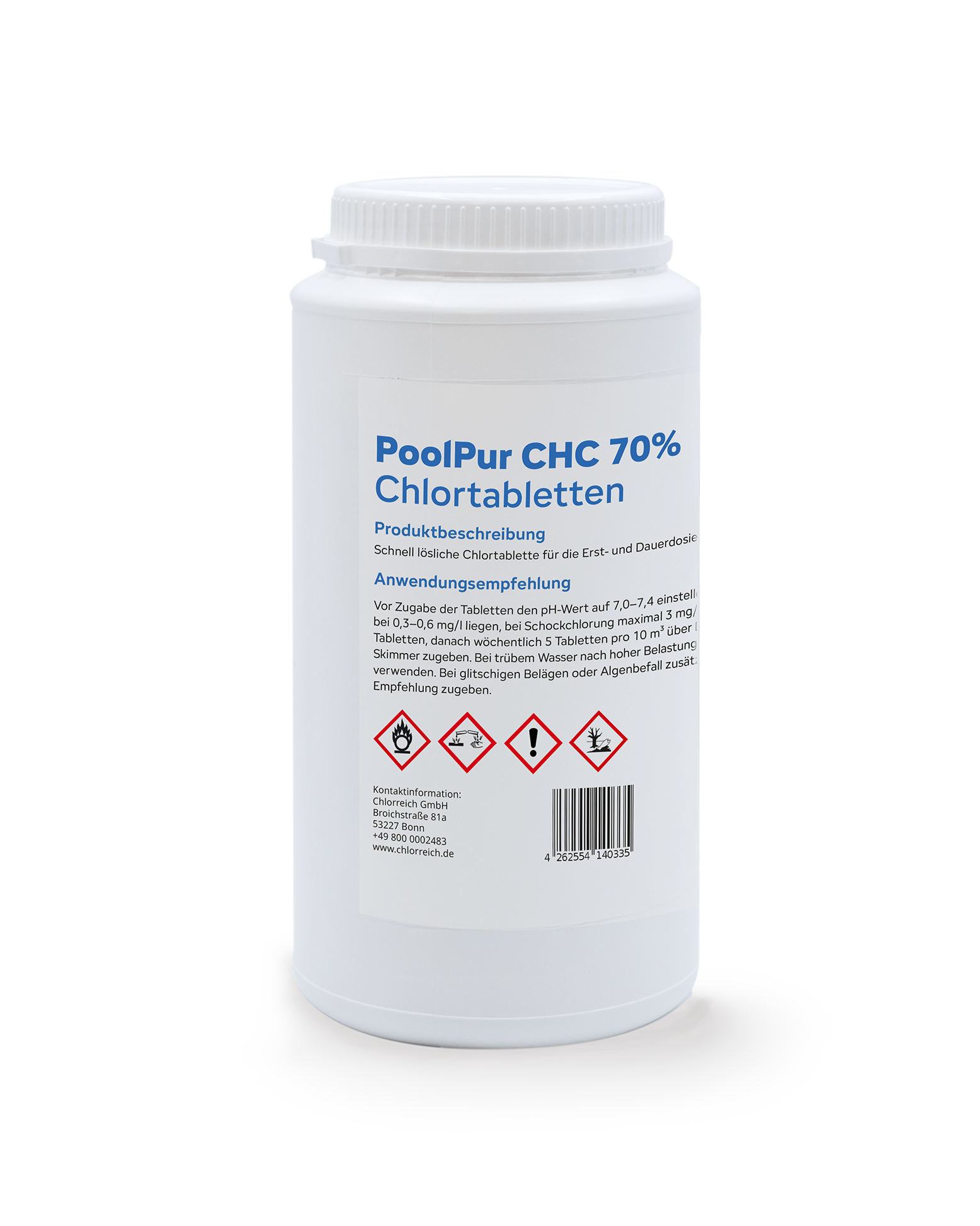 PoolPur CHC 70 % Chlortabletten (20 g)
