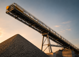 Robuste Rollen für Sand-, Kies- und Zementwerke