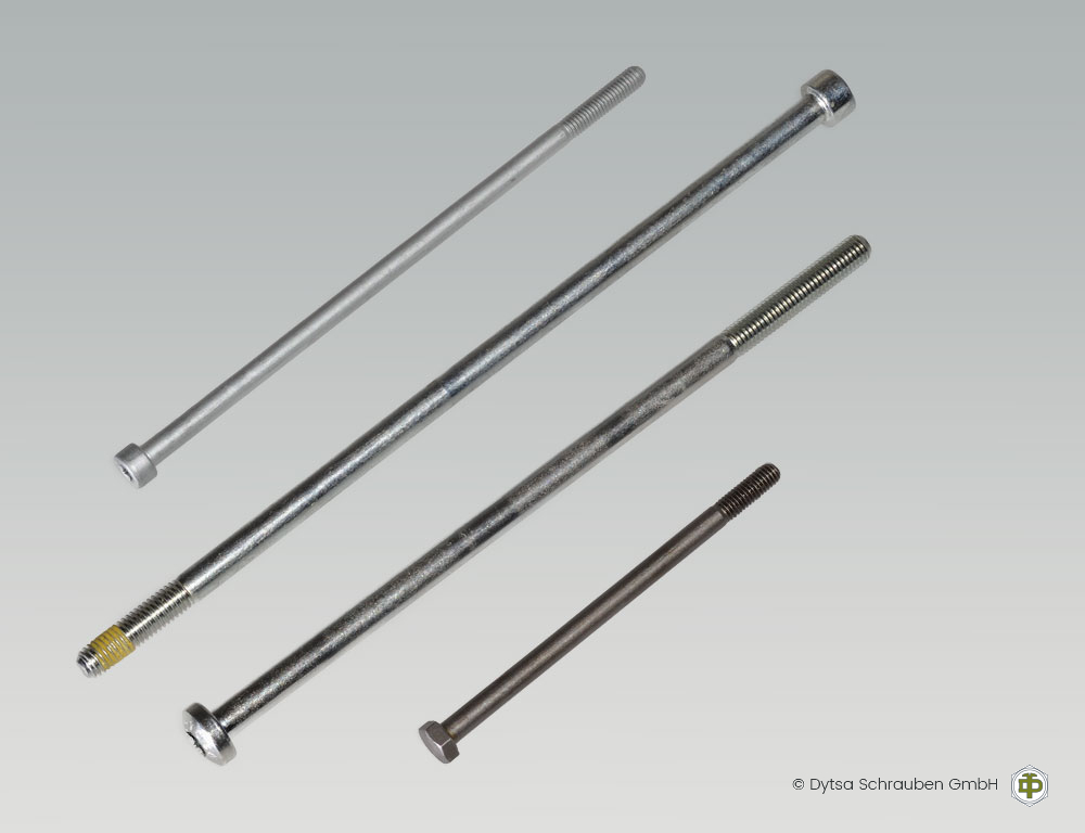 Extralange, gerichtete Schraube