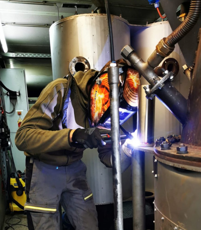 Welding work in production in Marktgraitz