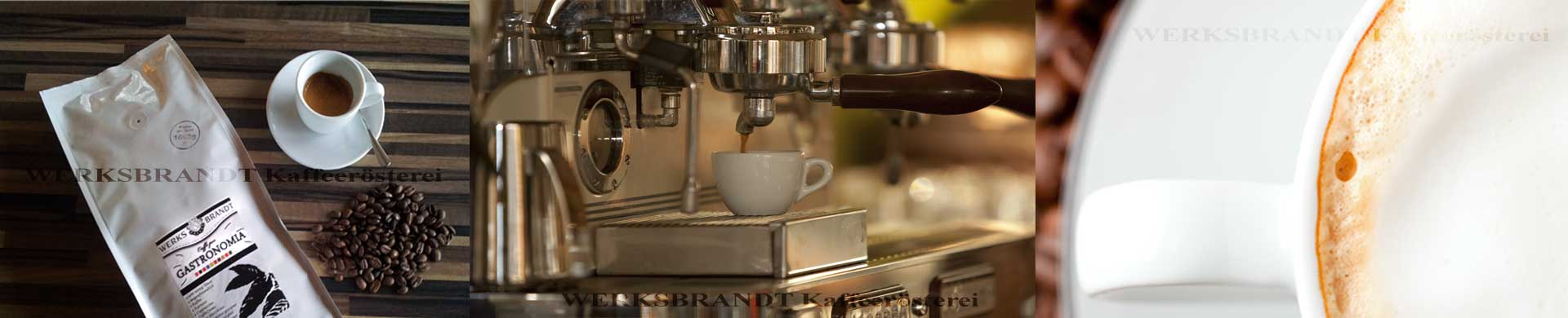 Kaffee- und Espressomaschine mit Bohnen