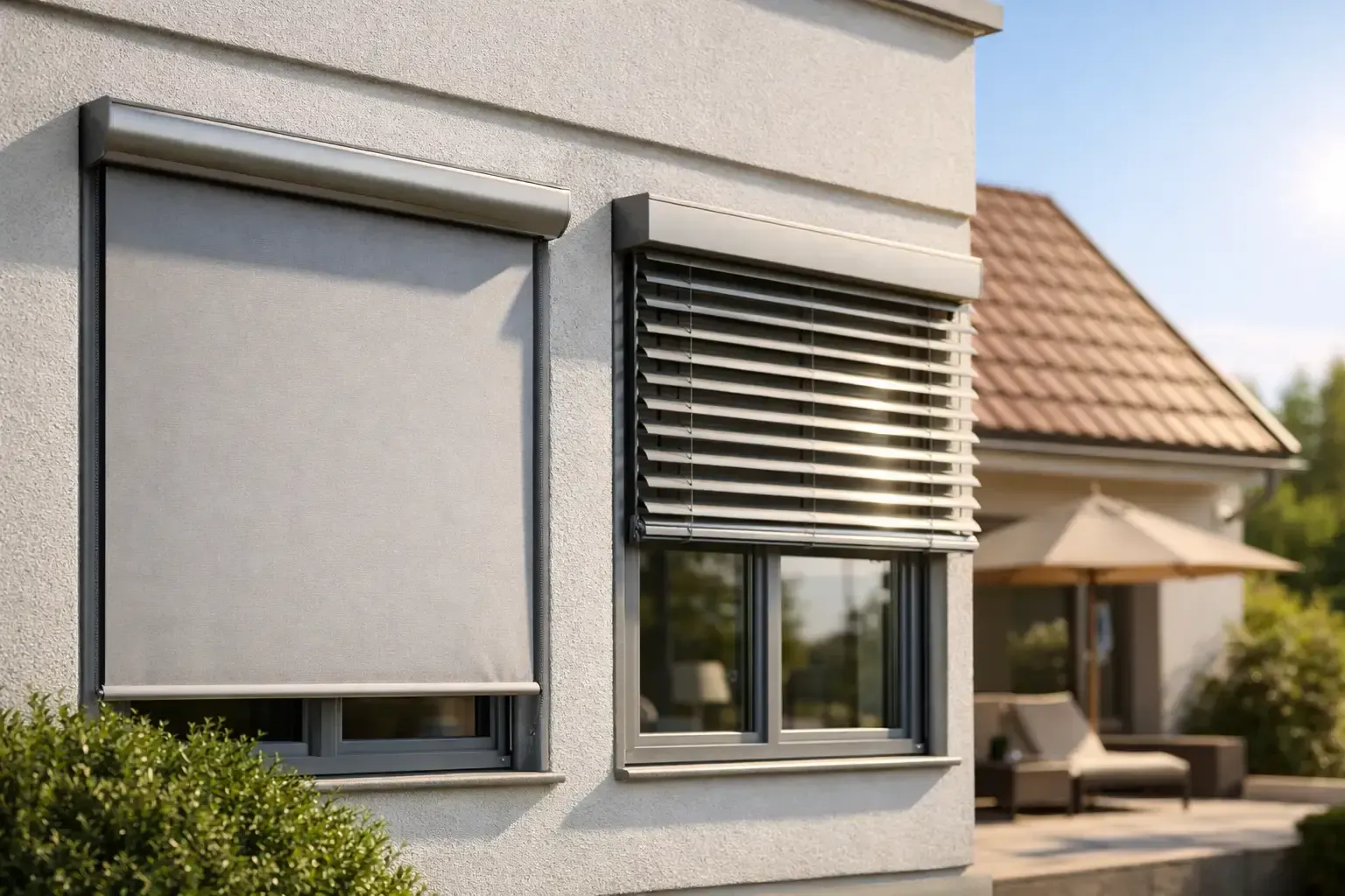 Fenstermarkise als außenseitiger Hitzeschutz
