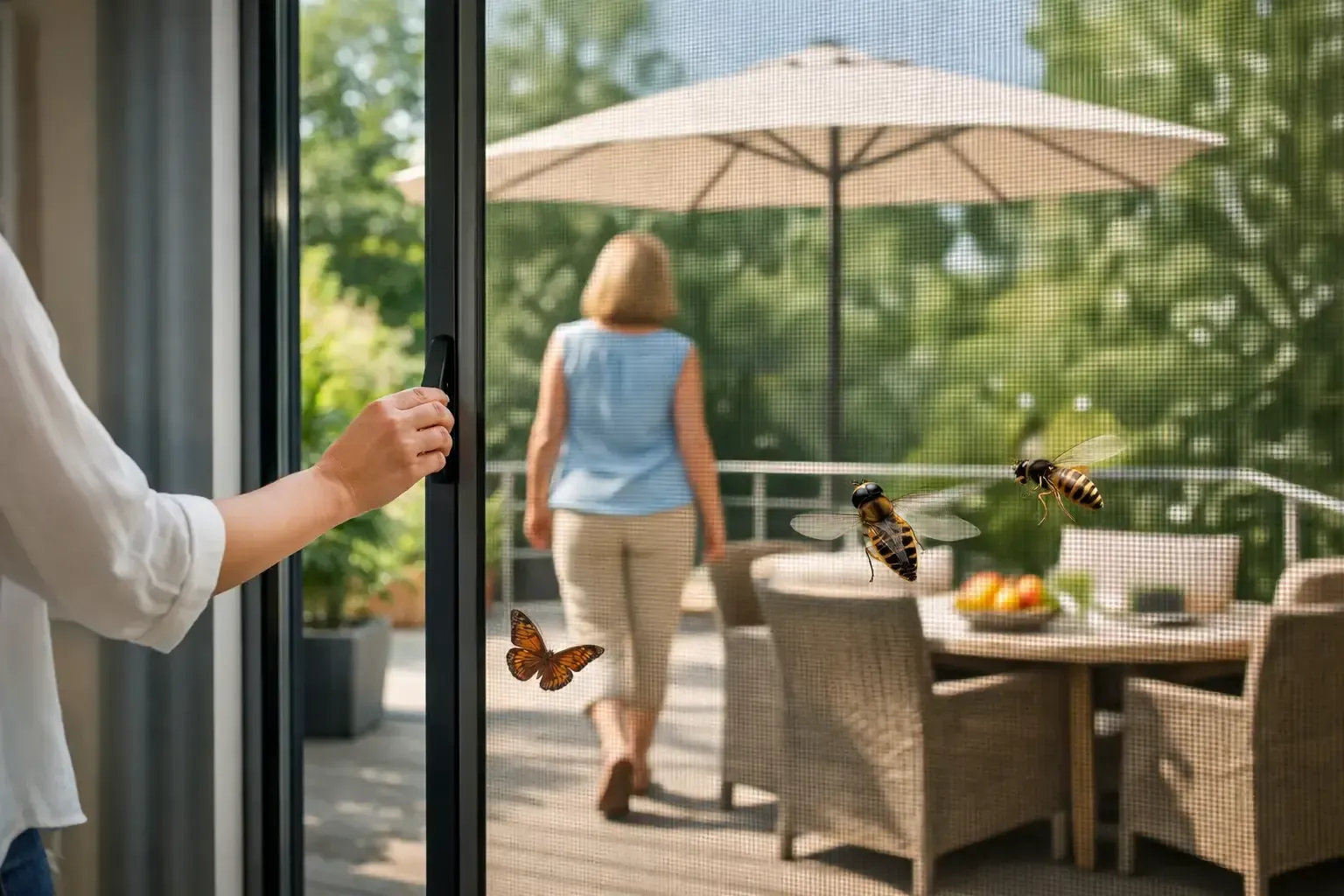 Insektenschutz für Terrassentür
