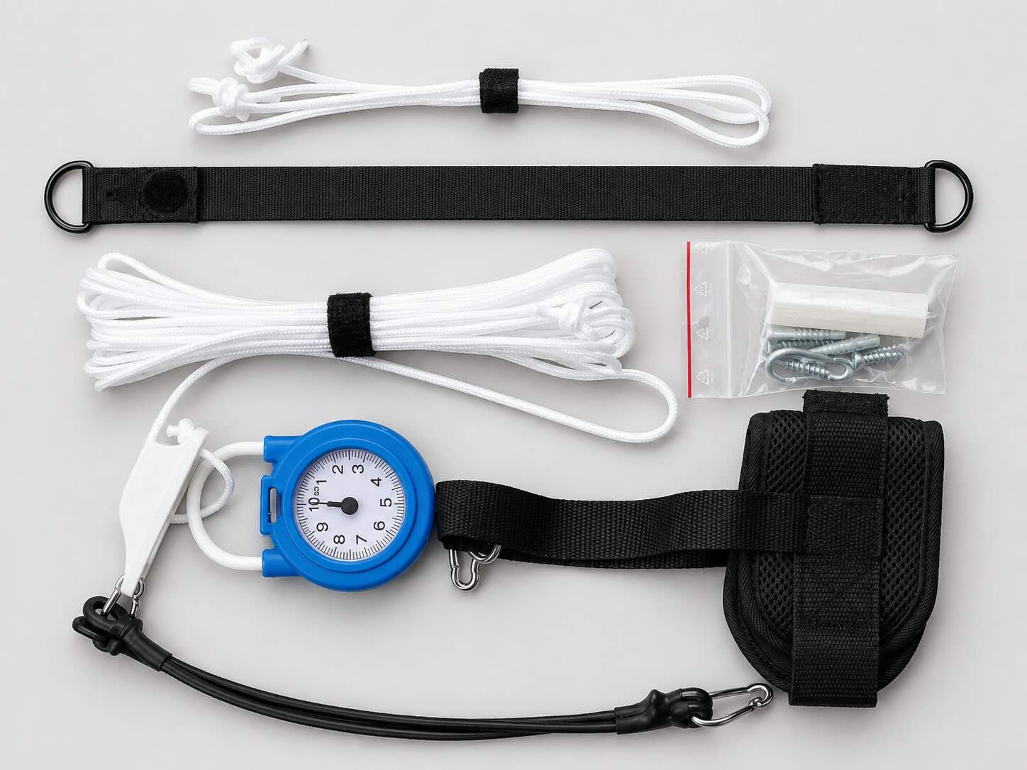 Flextrainer Spring mit Kraftmessuhr und Manschette