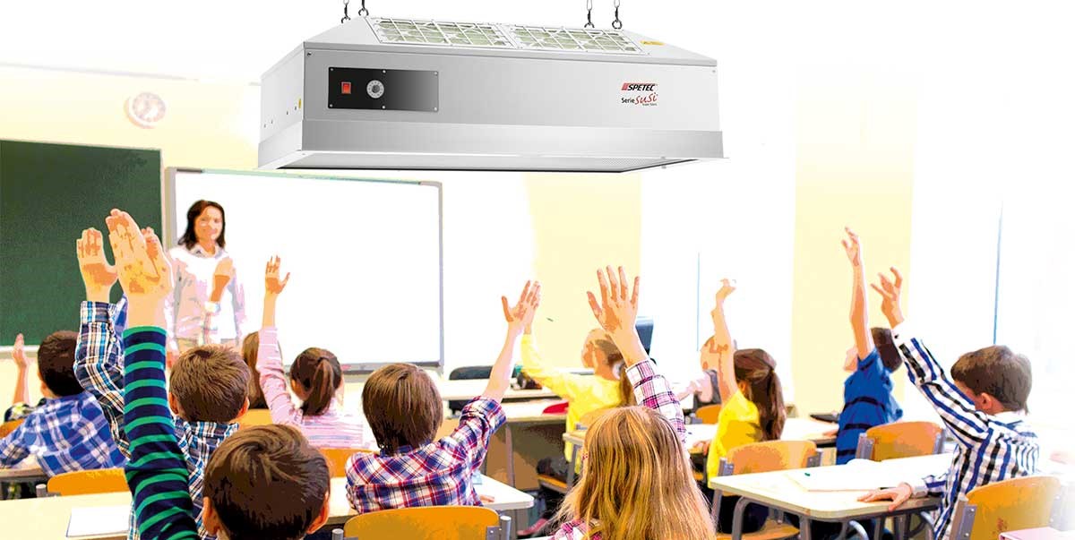 Luftreiniger im Klassenzimmer