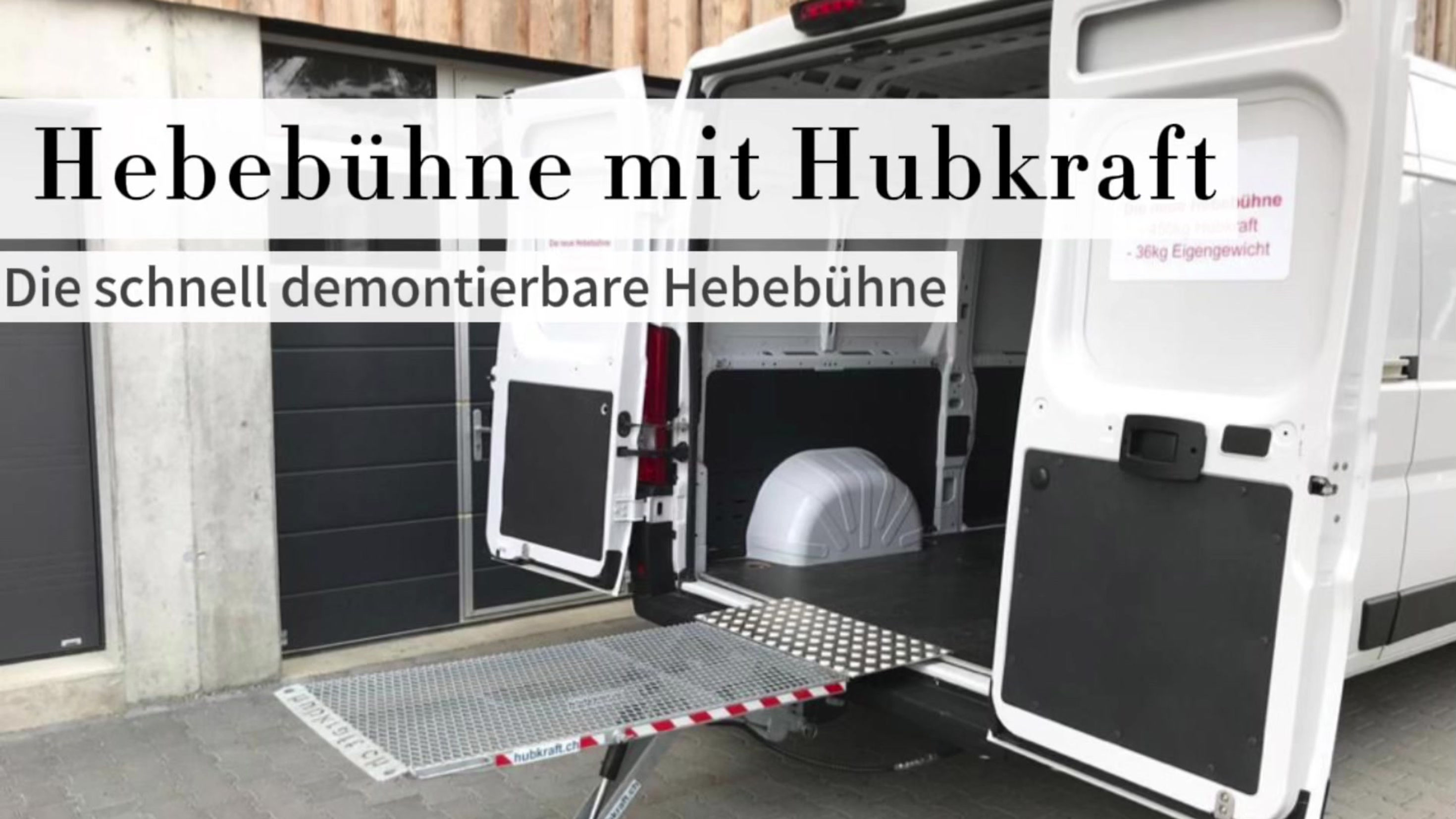 Installation Hebebühne am Fahrzeug