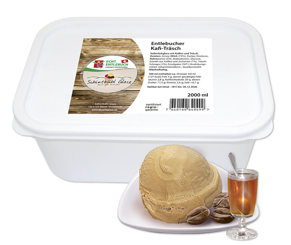 Schintbühl-Glace Kafi-Träsch 2 Liter
