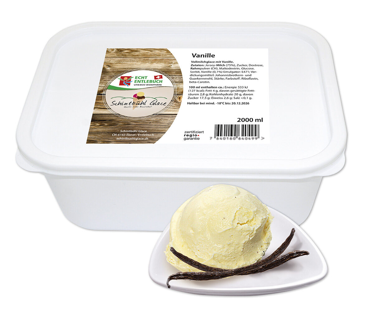 Schintbühl-Glace Vanille 2 Liter