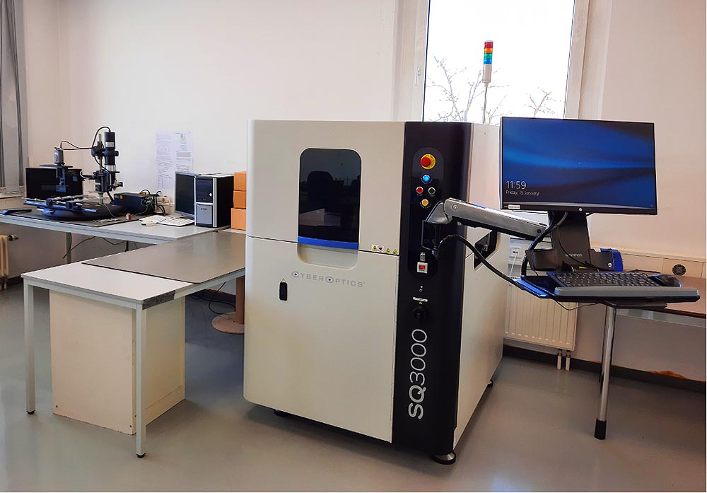 3D-AOI-Prüfung einer Elektronikbaugruppe