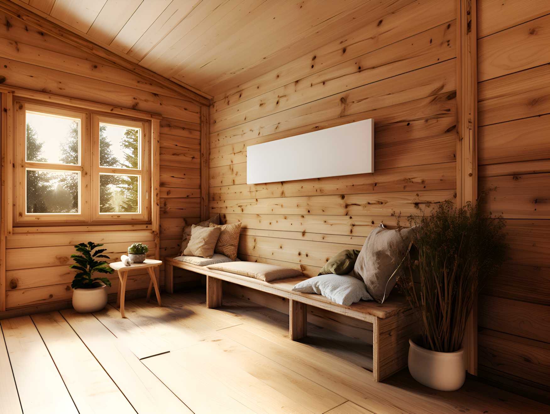 Wandmontage im Gartenhaus