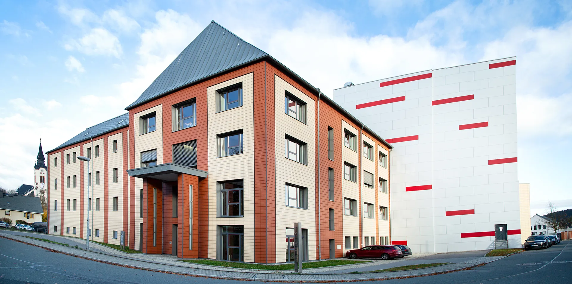 Außenansicht des Firmensitzes in Annaberg-Buchholz