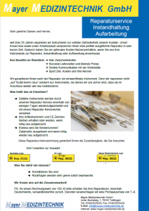 Mayer Medizintechnik – Fertigung