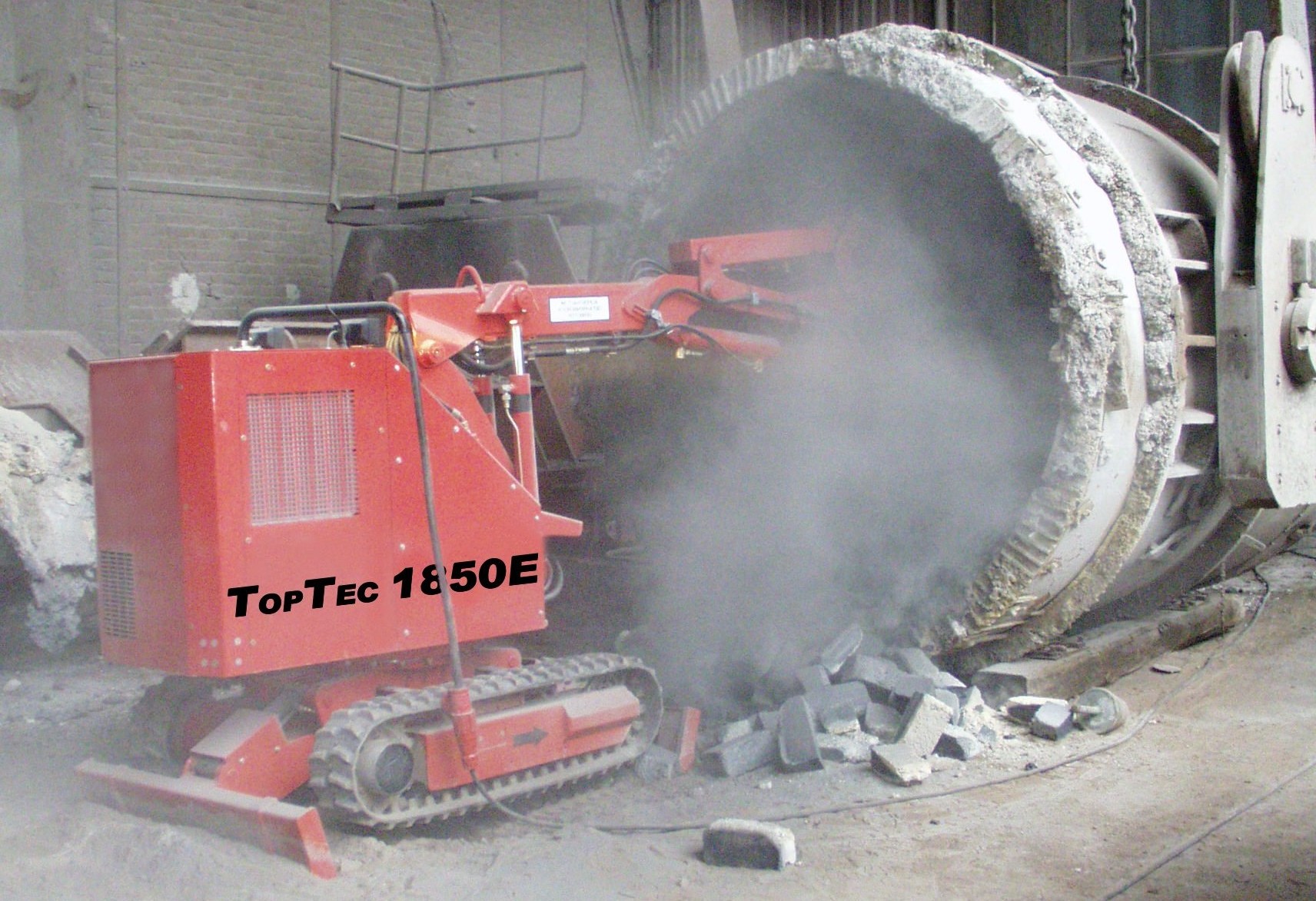TopTec 1850 E an Stahlpfanne