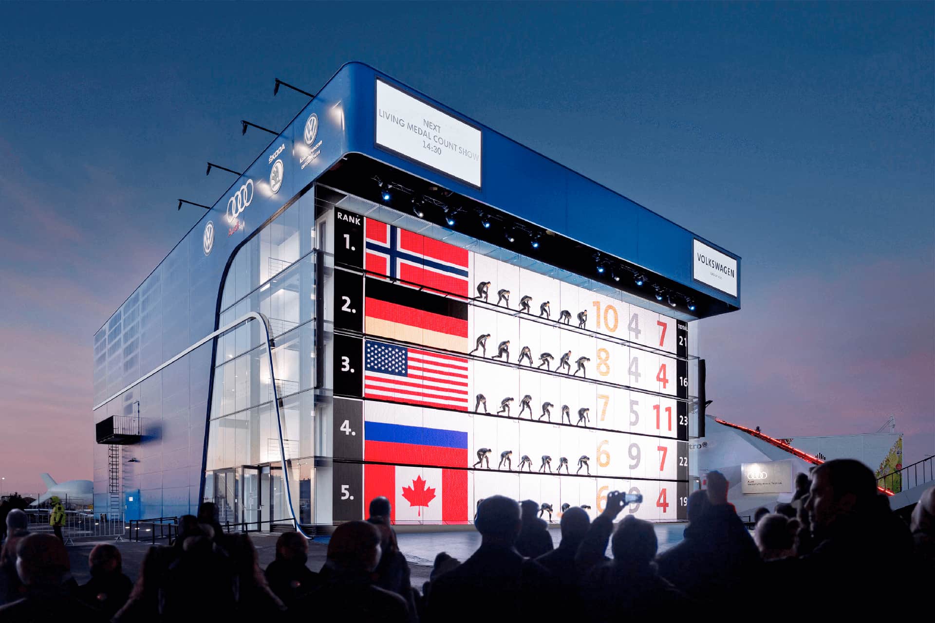 Volkswagen-Pavillon Winterolympiade Sotschi