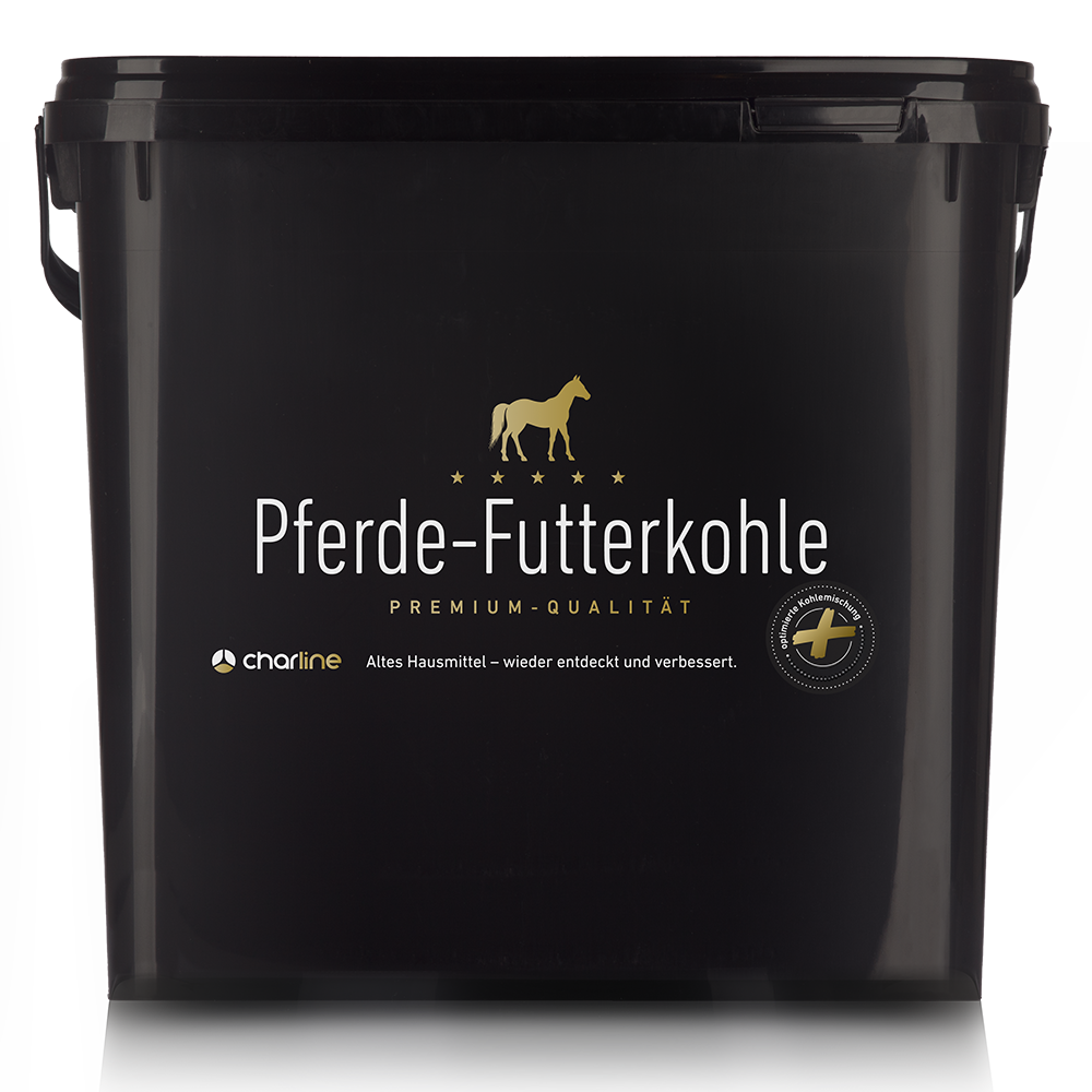 Futterkohle für Pferde (Pellets, Eimer)