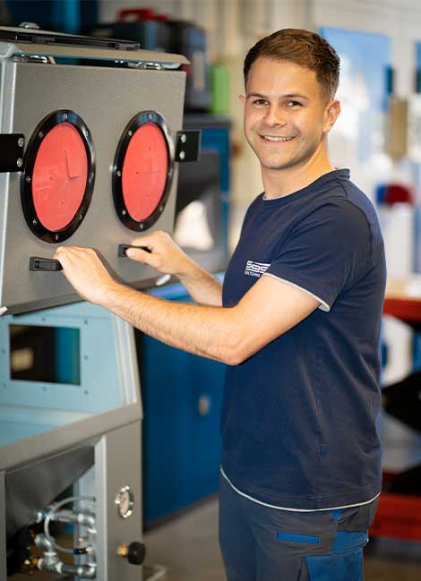 Fertigung und Montage der Strahlanlagen in Lauchringen