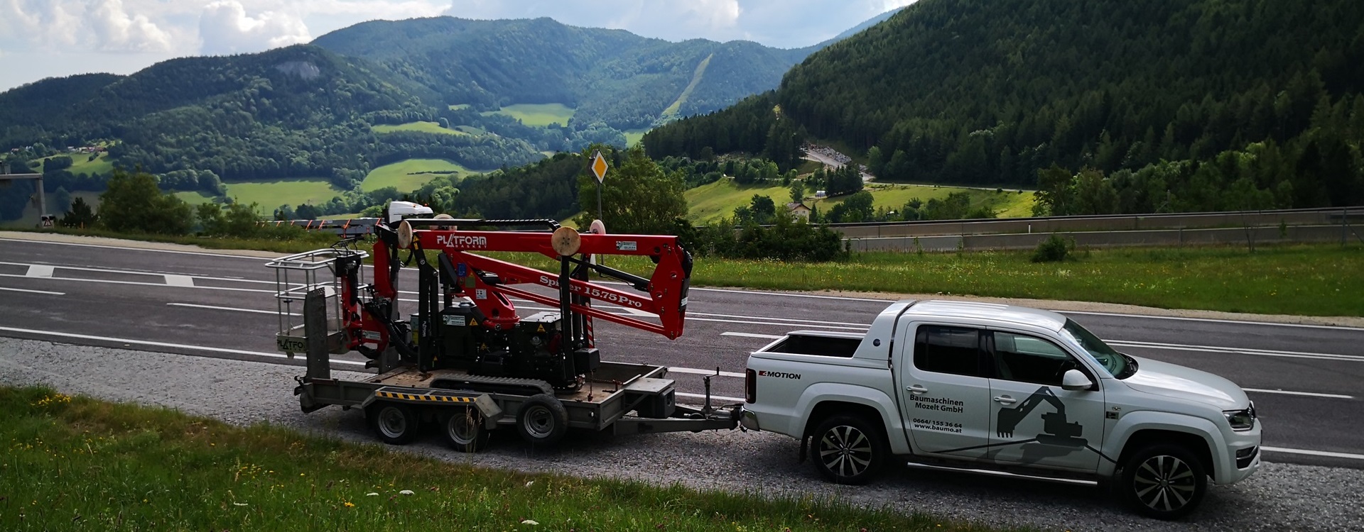 Maschineneinsatz auf der Baustelle