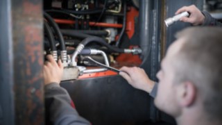Servicetechniker im Einsatz