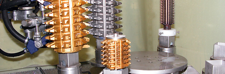 Nassdruckstrahlanlage in der Fertigung