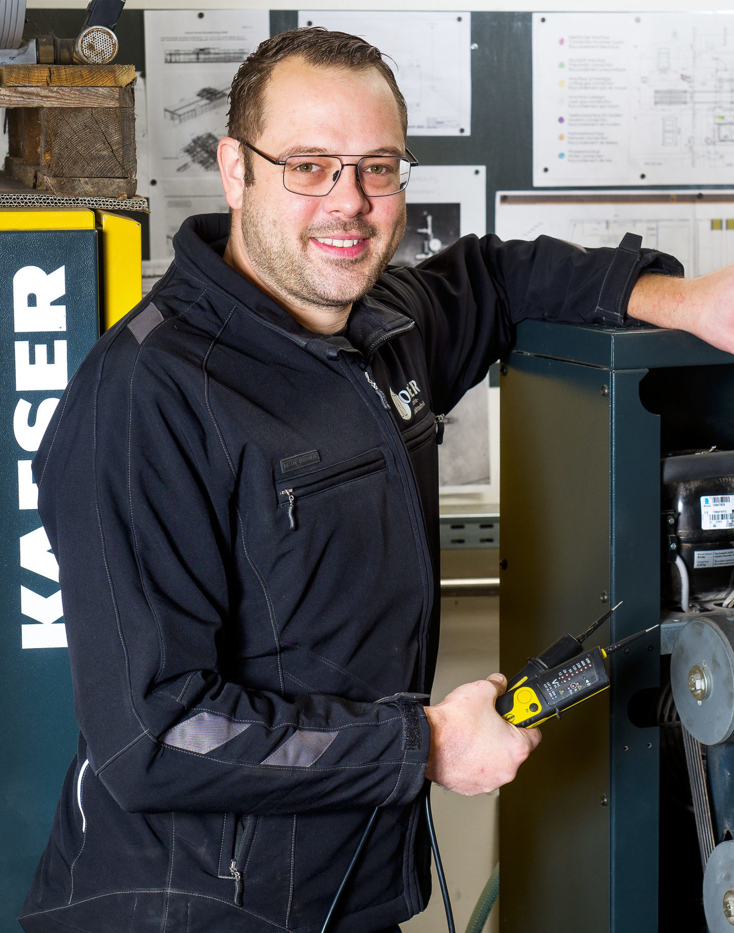 Techniker im Einsatz