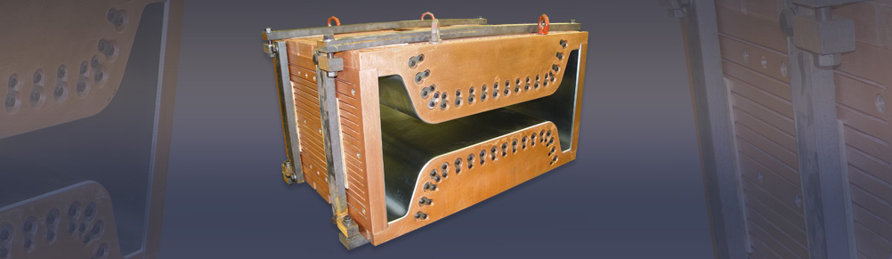 Continuous casting mould