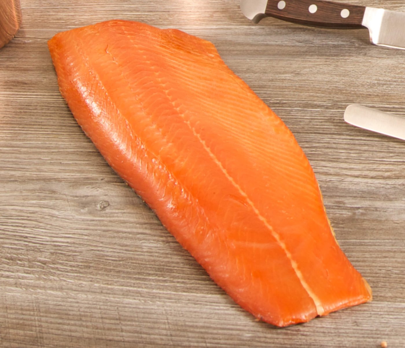 Geräuchertes Lachsfilet