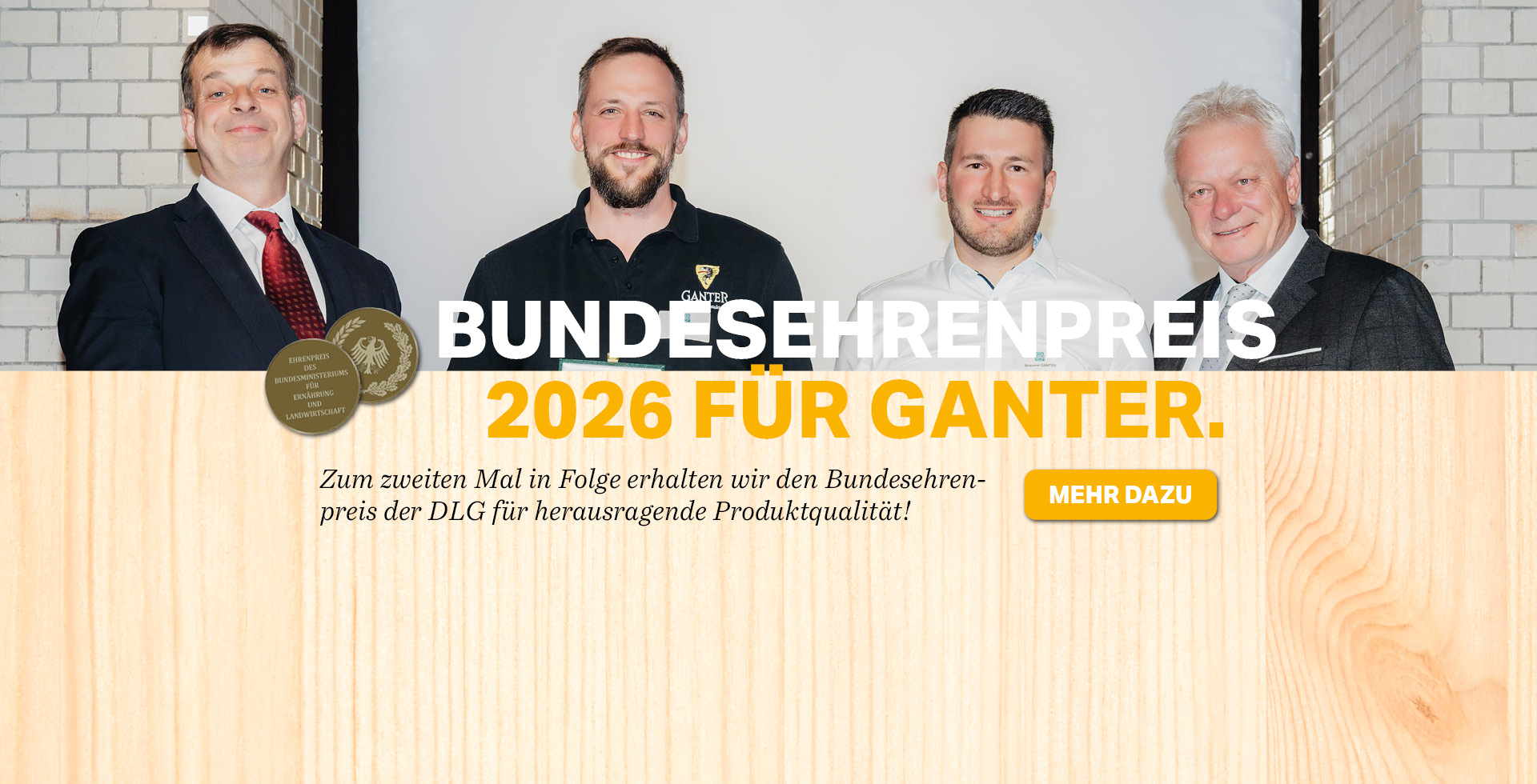Bundesehrenpreis 2026 für die Brauerei GANTER