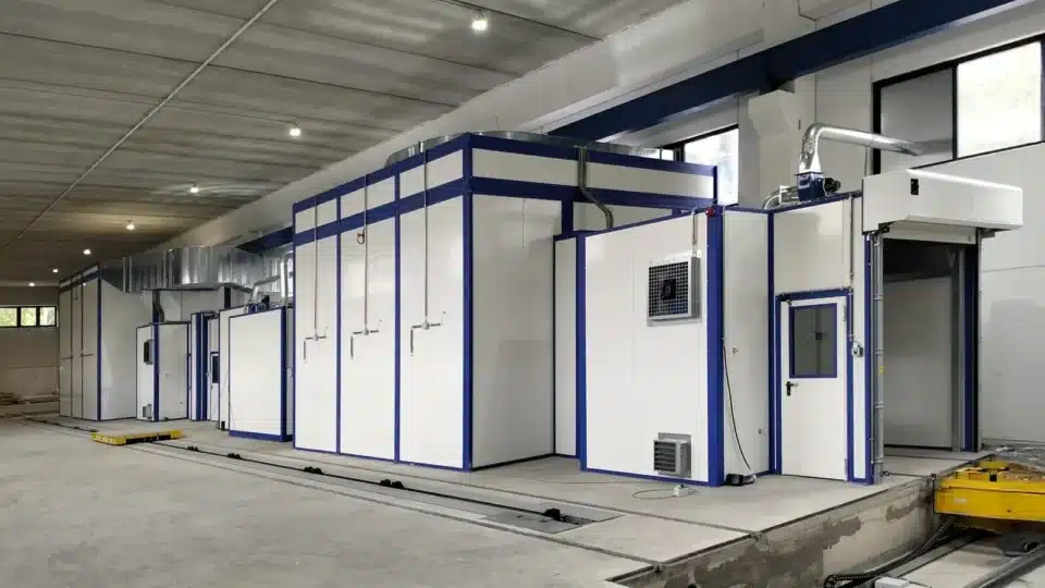 Automatisches Flüssiglackiersystem für Schwerteile