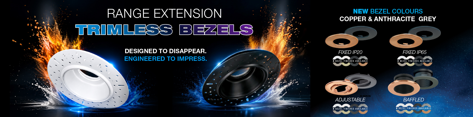 Trimless Bezels Einbaurahmen