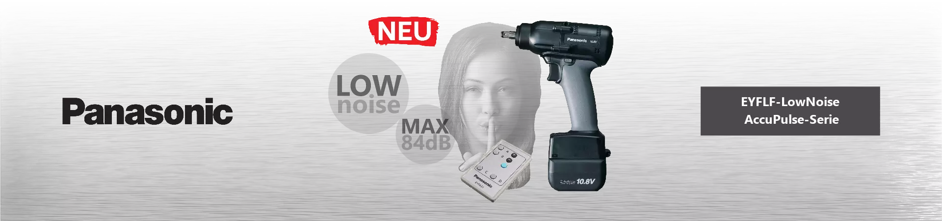 Panasonic LOW NOISE AccuPulse® HR-Serie Abschaltschrauber