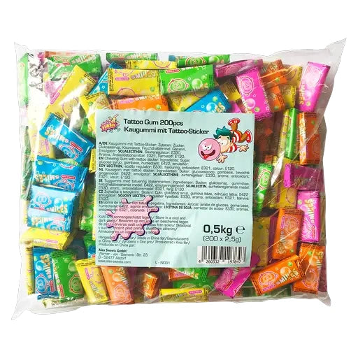 Sweet Flash Tattoo Gum 200 Stück