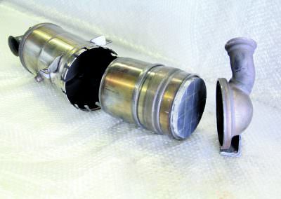 Dieselpartikelfilter (geöffnet)